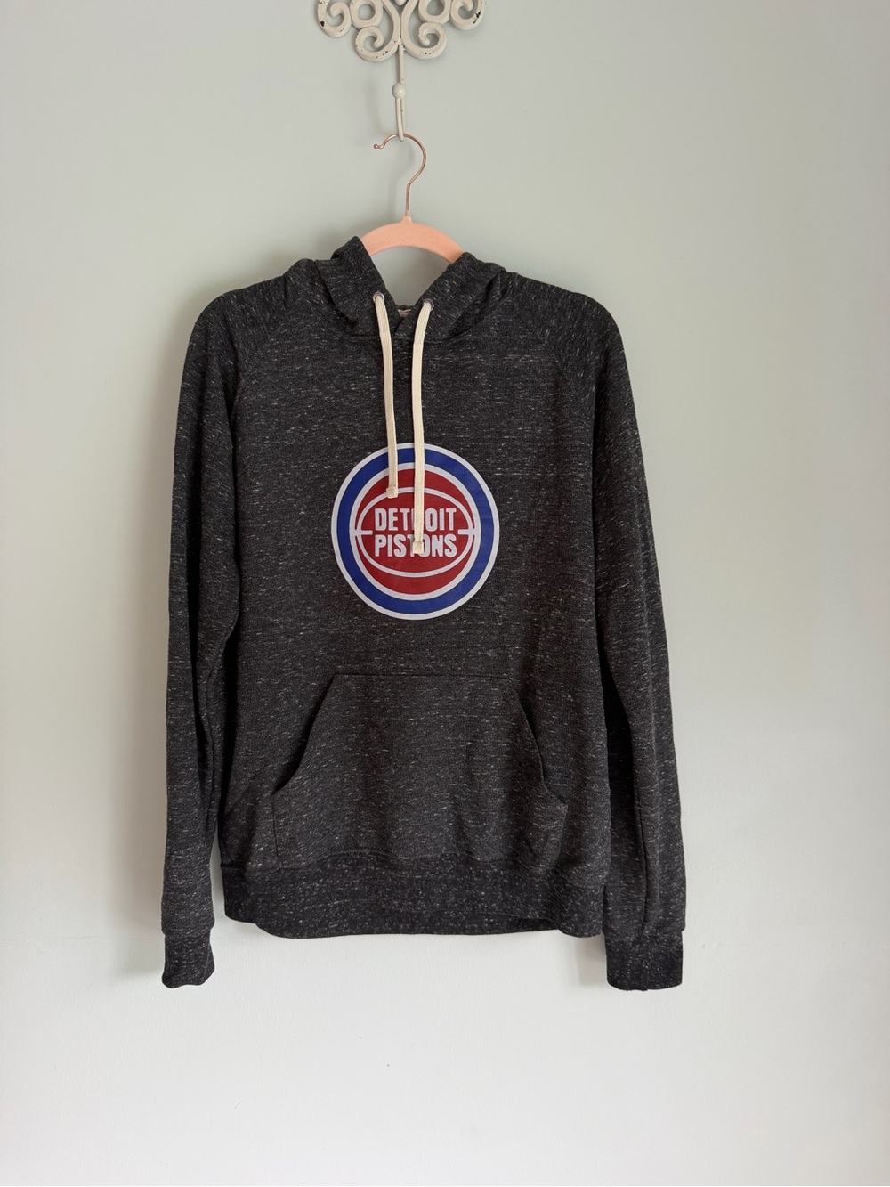 Men’s Dark Gray Detroit Pistons Hoodie Sweatshirt
